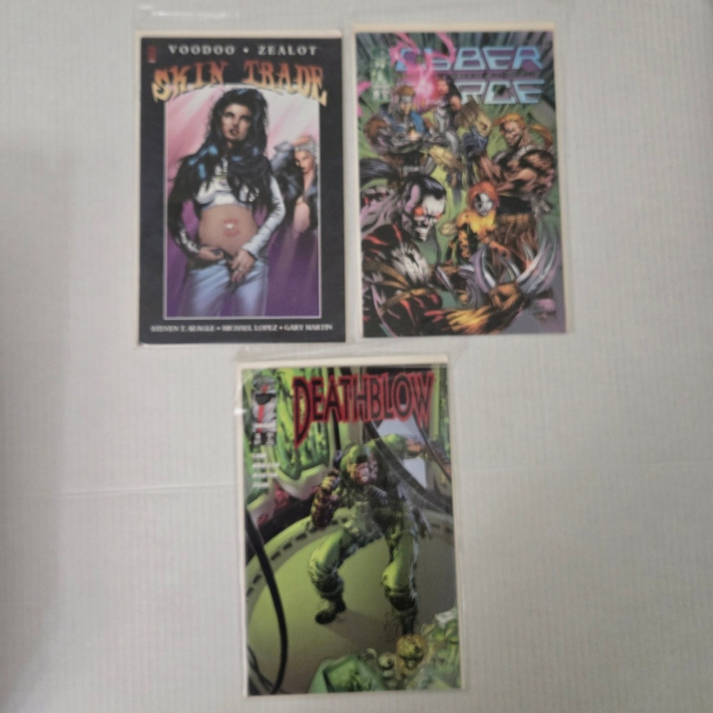 Vintage 90s Image Comics Lot 3 Deathblow 19 Voodoo Zealot Cyberforce USA Made